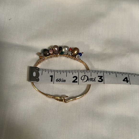 Genuine Pearl Crystal Bracelet - Picture 3 of 5